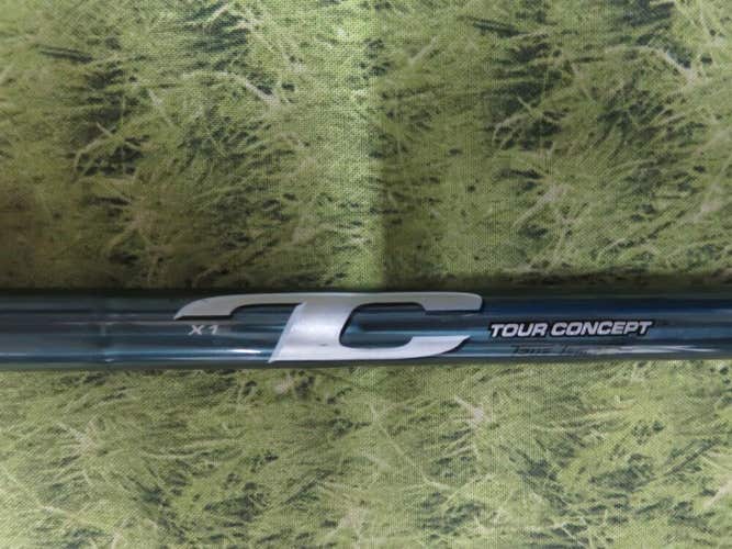 True Temper TOUR CONCEPT Green X1 X-STIFF Iron Shaft 38.5", 355, Uncut