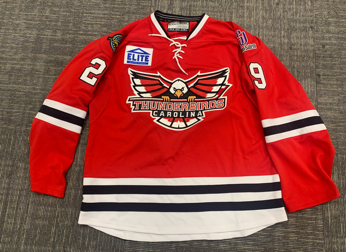 Carolina Thunderbirds Red Full Stitched New Jersey