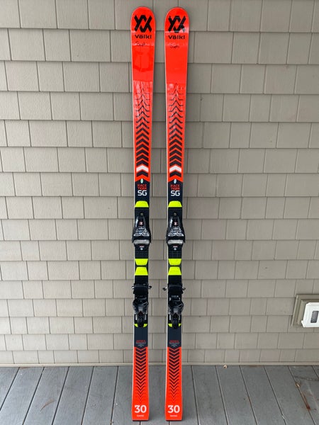 Used Unisex 2020 Volkl 183 cm Racing Racetiger SG race ski Skis With Bindings Max Din 12