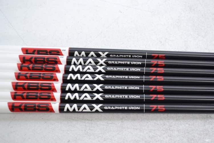 KBS MAX Graphite Iron Shaft Set 75g Regular Plus 4-W .370 # 167780