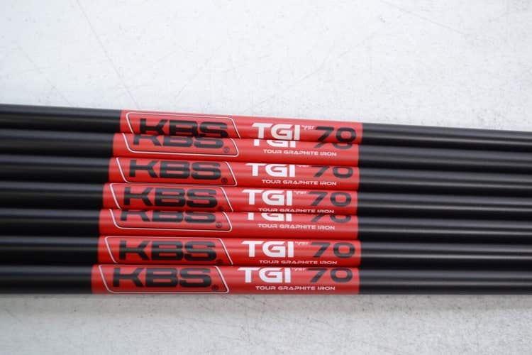 KBS TGI Tour Graphite Iron Shaft Set 70g Regular Plus 5-W,GW .355 Tip # 167784
