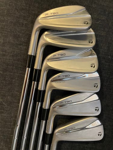 Used Taylormade P790 4-PW LH Stiff Flex Iron Sets **NO 7 Iron**