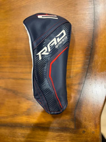 LIKE NEW Driver Head Cover: Cobra King Radspeed Red White and Blue Edition