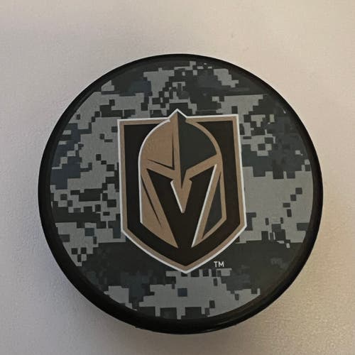 Vegas Golden Knights Military appreciation puck