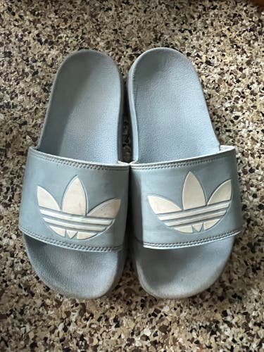 Blue Women's Size 6.0 (Women's 7.0) Adidas Sandals