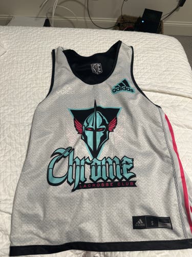 Rare Vintage Chrome Black New Small Adidas Jersey