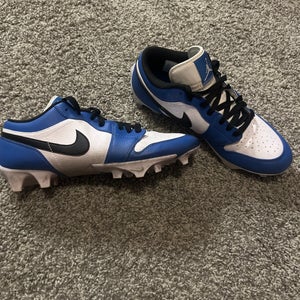 Jordan one Low- Vapor Edge- Blue Football/ Baseball Cleat- 9.5