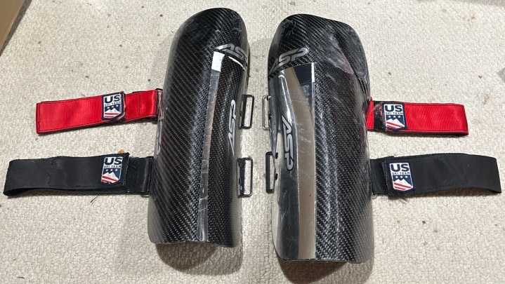 Alpine Shield Protection Carbon fiber Shin Guards - Left Knee Brace Fit