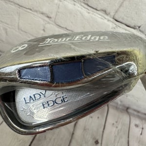 Tour Edge Women's Lady Edge 8 Iron Ladies Flex Graphite Right Handed Brand New