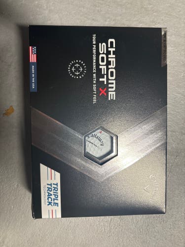 New Callaway Chrome Soft Triple Track 12 Pack (1 Dozen) Balls