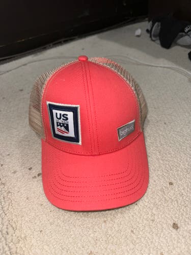 New Pink US Ski Team Big Truck Hat