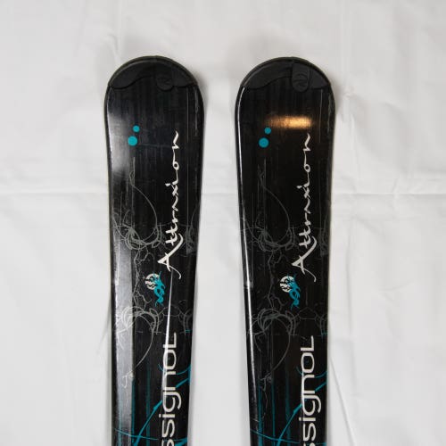 Rossignol Attraxion 146 cm Women's All Mountain Skis Adjustable Saphir 90 Bindings USED