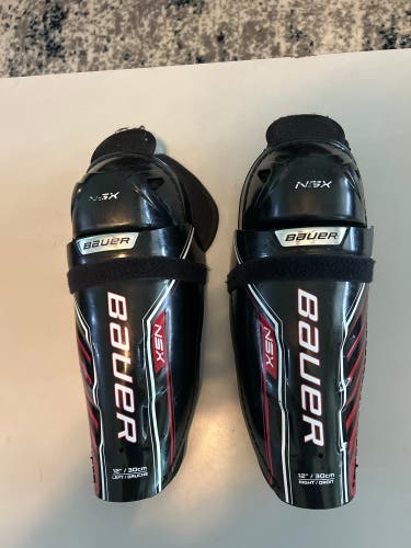 Used Bauer 12" NSX Shin Pads