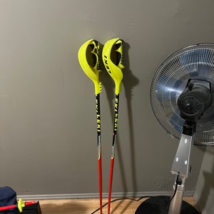 Used 44in (110cm) Leki Racing World Cup Lite SL Ski Poles
