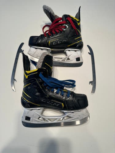 Youth CCM Regular Width  Size 2.5 Super Tacks 9380 Hockey Skates