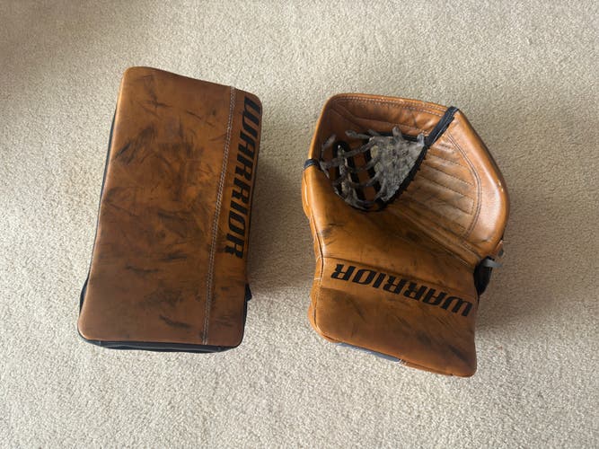 Warrior Ritual G3 Classic Pro Glove Catcher & Blocker Set Brown Senior Regular