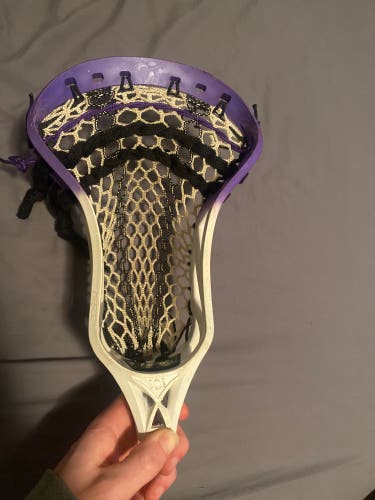 Ecd Mirage Purple Dye Strung Lacrosse Head