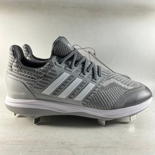Adidas Ultra Boost DNA 5.0 Mens Metal Baseball Cleats Gray Size 9 ID9602 NEW