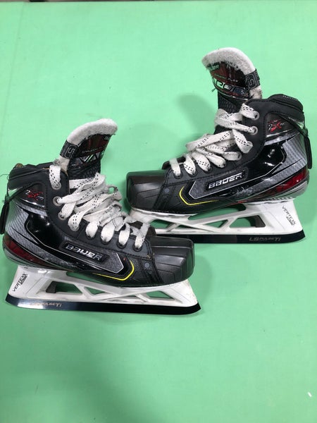 Used Intermediate Bauer Vapor 2X Pro Hockey Goalie Skates (Regular) - Size: 5.0