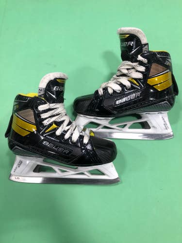 Junior Used Bauer Supreme 3S Hockey Goalie Skates D&R (Regular) 2.5 - Junior