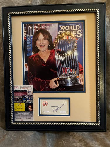 Suzan Waldman Autograph Yankees Business Card JSA