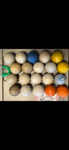Used lacrosse balls