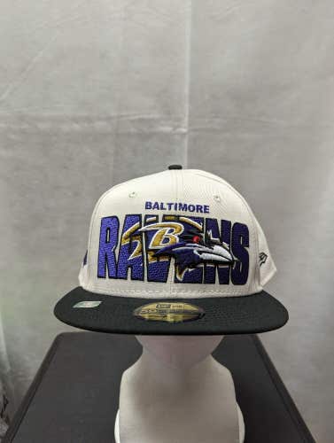 NWS Baltimore Ravens New Era 59fifty 2023 NFL Draft Hat 7 5/8