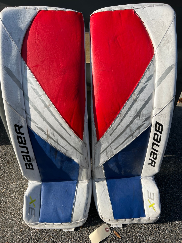 Used Large Bauer Vapor 3X Goalie Leg Pads