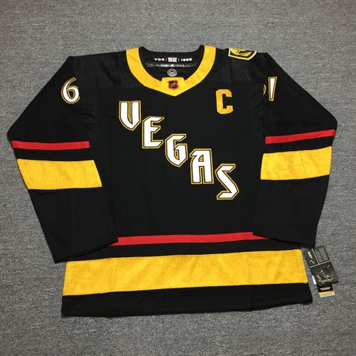 Vegas Golden Knights 61 Mark Stone Black Reverse Retro Ice Hockey Jersey size 50