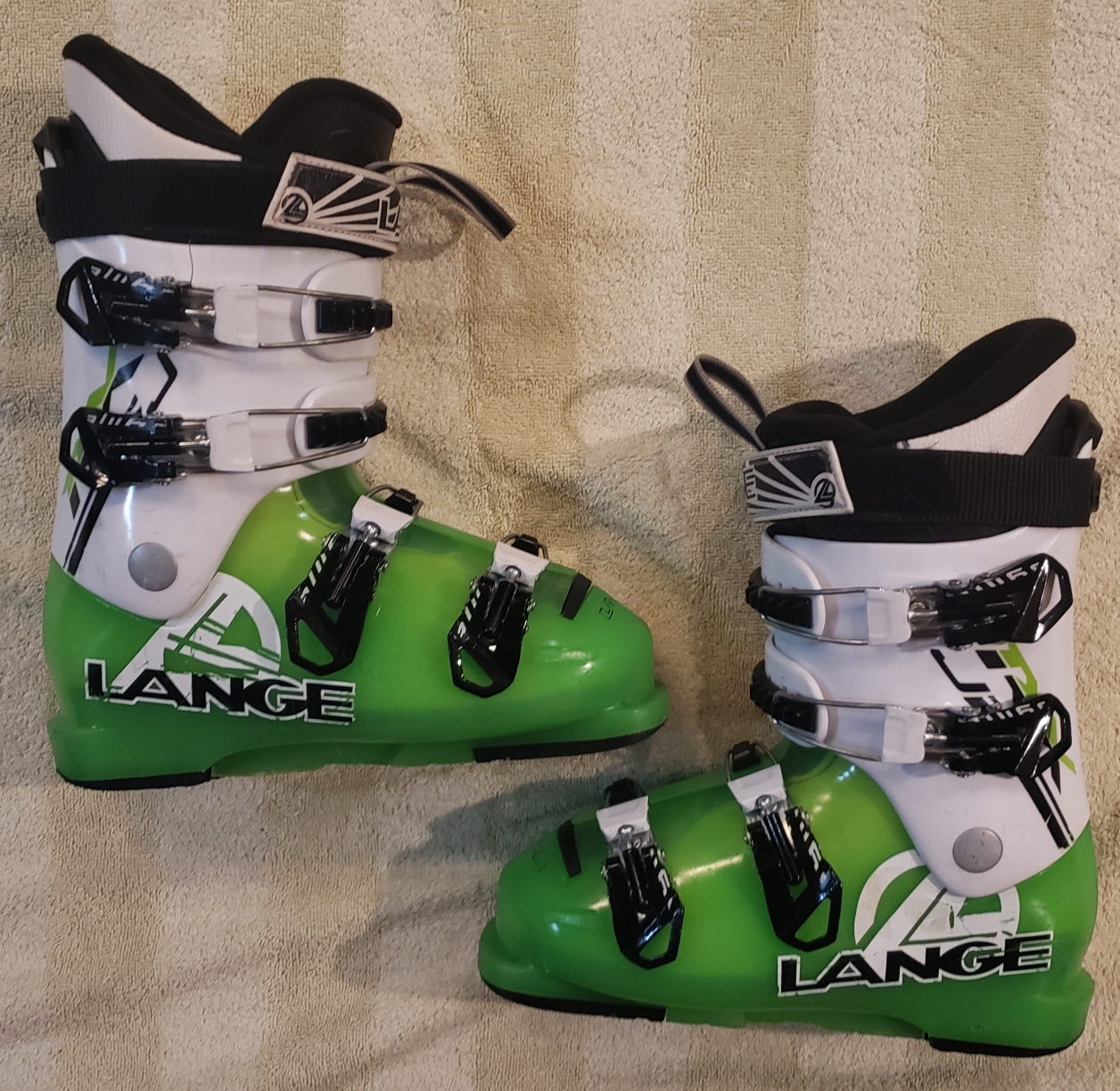 JUNIOR/KIDS 23.5 LANGE RX SKI Boots (BOYS YOUTH 5) USED WASHED & CLEAN 275mm