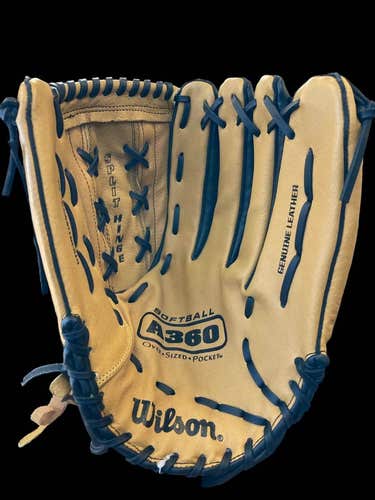 New Wilson Right Hand Throw A360 Softball Glove 14"