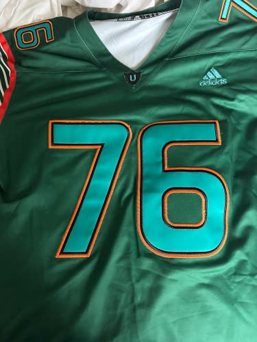 Miami Hurricanes Football Adidas Jersey