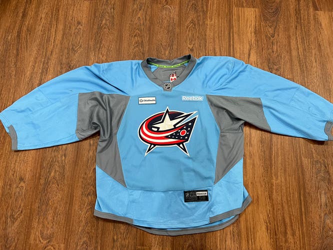 Reebok Goalie Cut Practice Jersey - Columbus Blue Jackets - 58G Used