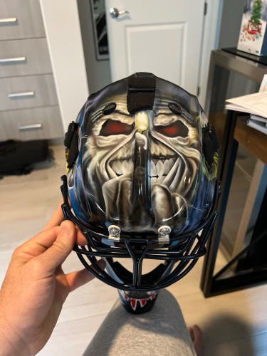 Used  Pro Stock Iron Maiden Goalie Mask