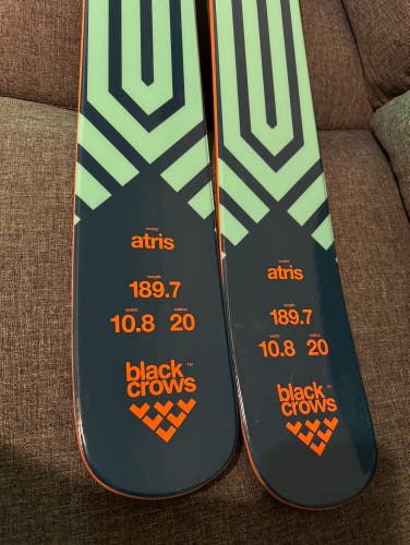 Unisex Used Black Crows Atris Skis 189 cm Without Bindings Skis