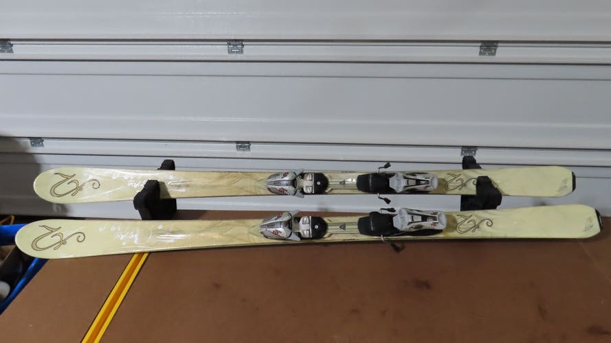 Used Women's K2 160 cm All Mountain First Luv Skis With Bindings Max Din 10