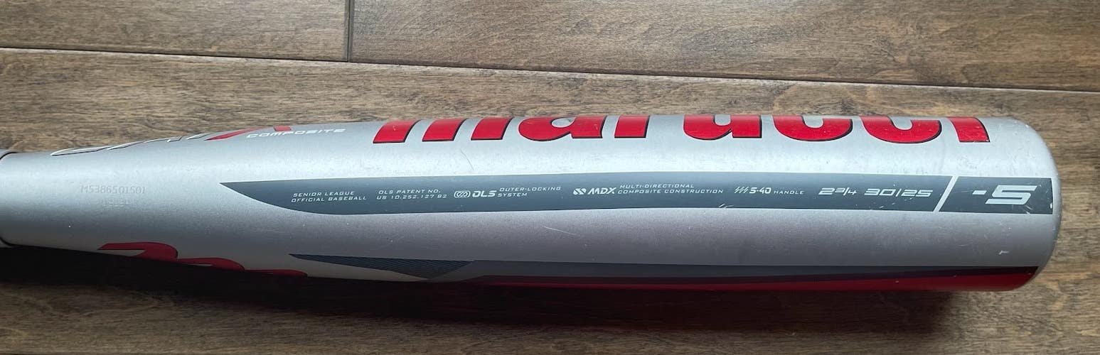 Used USSSA Certified 2023 Marucci Composite CAT X Composite Bat (-5) 25 oz 30"