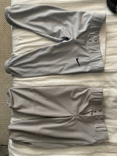 Gray Used Small Knicker Style Game Pants 2 Pair