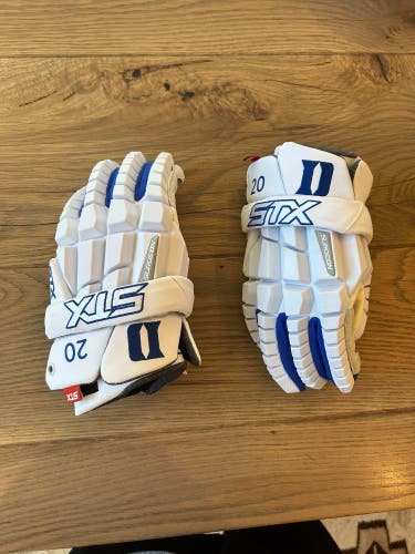 New Duke Team-Issued STX Large Surgeon RZR Lacrosse Gloves