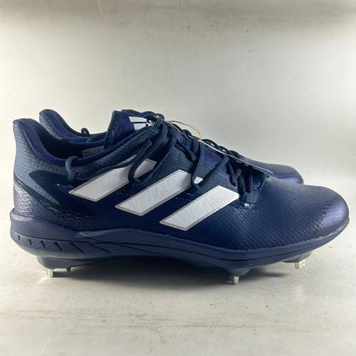 Adidas Adizero Afterburner Mens Metal Baseball Cleats Blue Size 8.5 H00978 NEW