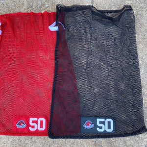 2 Pack Warrior Laundry Bag AHL Rockford Ice Hogs Red and Black Bags 5356