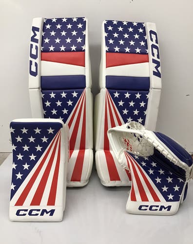 Custom CCM All-Out  USA Eflex6 Goalie Full Set