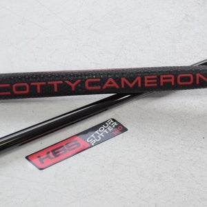 KBS CT Tour 120 Straight Putter Shaft Gloss BLK PVD .355 W/ Scotty Cameron Grip