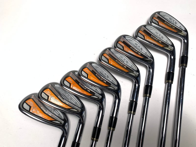 Cobra AMP Forged Iron Set 4-PW+AW KBS Tour Stiff Steel Mens RH
