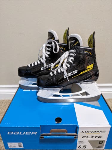 Intermediate Used Bauer Supreme Elite Hockey Skates Regular Width 6.5