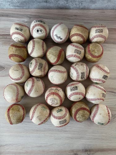 25 baseballs, various brands. Great for BP & practice balls ($OBO)