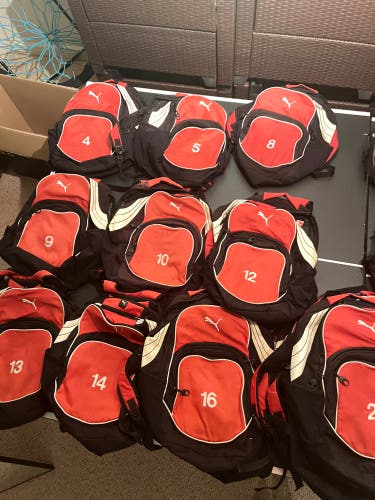 Puma and Adidas Soccer Backpacks