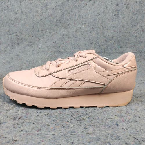 Reebok Classic Leather Womens 9 Running Shoes Athletic Trainers Mauve Pink