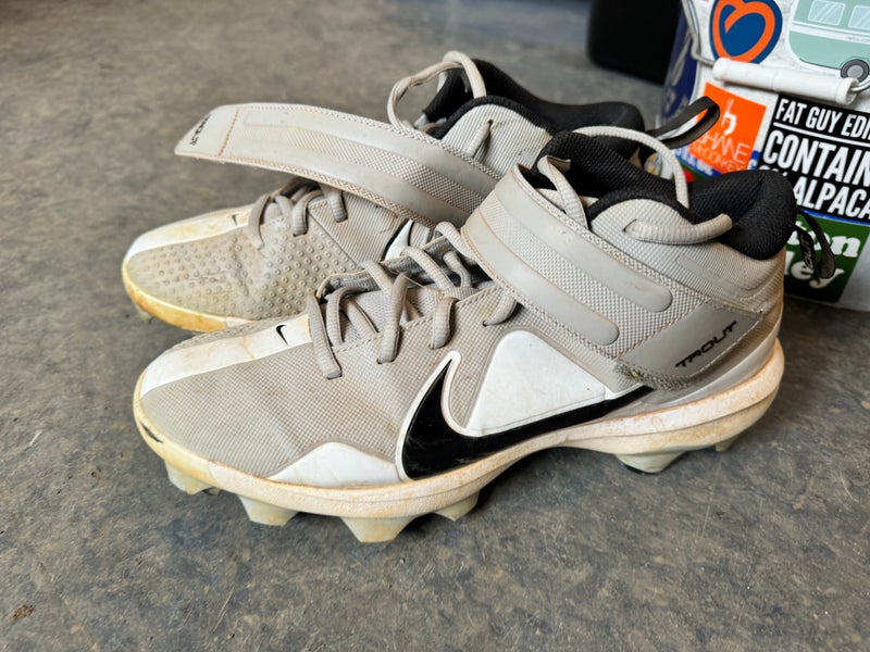 Gray Men's Molded Cleats Low Top Force Zoom Trout 8