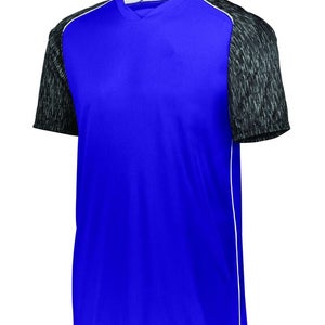 High Five Adult Hawthorn Size Medium Royal Blue Black White Soccer Jersey New